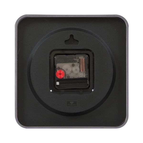 Часы настенные 19*19см пластик РУБИН Классика серые (10)