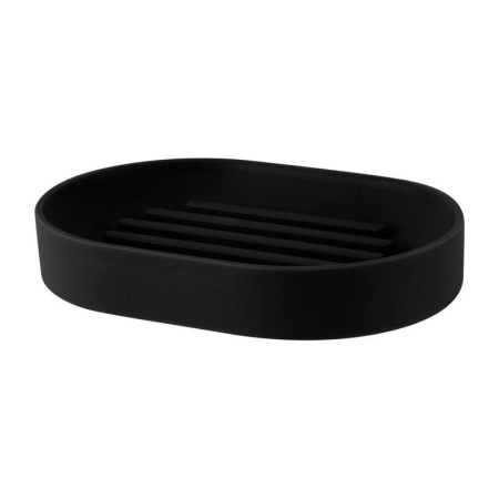 Мыльница 12*8,3*2см пластик KeeРlex черный лотос (23)