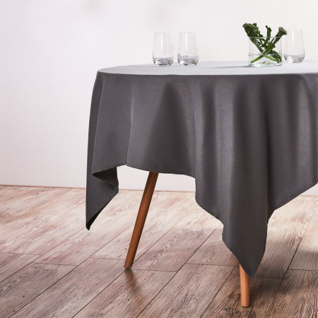 Скатерть 140*180см полиэстер с водоотталкивающей пропиткой IVLEV CHEF серый (10)