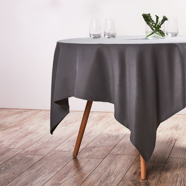 Скатерть 140*180см полиэстер с водоотталкивающей пропиткой IVLEV CHEF серый (10)