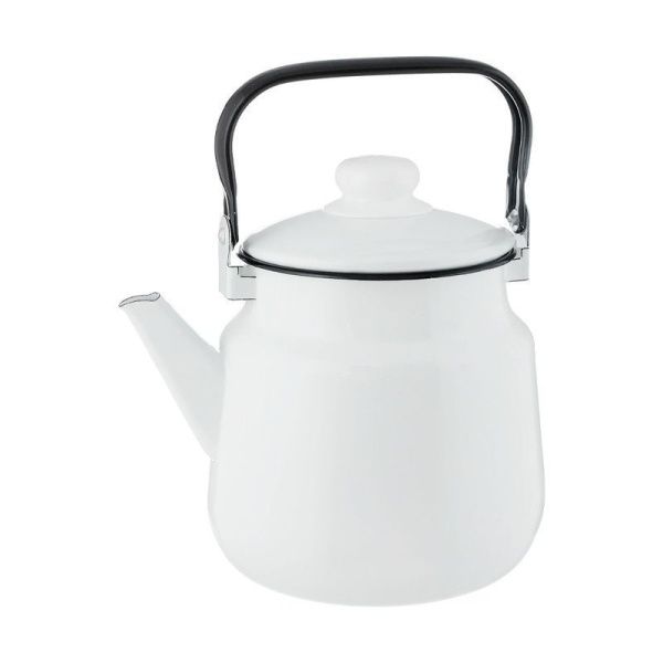Чайник 1,5л эмаль белый 01-2708 (8)
