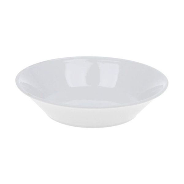 Блюдце 14см фарфор БЕЛЬЕ круглое 2с0450 (20)