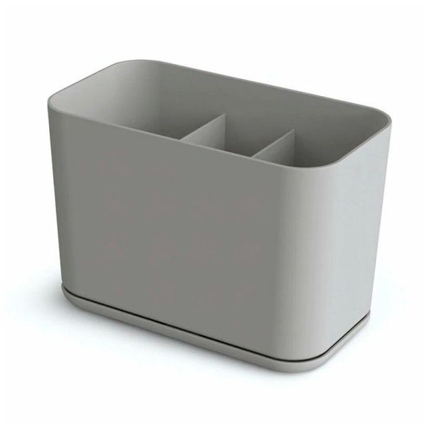 Сушилка для столовых приборов 3 секции 157*87*111мм пластик СМАРТ пыльно-серая С425ПСЕР (12)