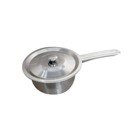 Ковш 550мл нерж.сталь мет.крышка 14см с мет.ручкой (180)