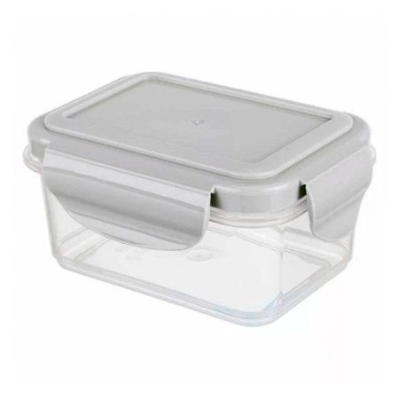 Контейнер пищевой 250мл 118*89*59мм пластик СВЧ SMART LOCK светло-серый (24)