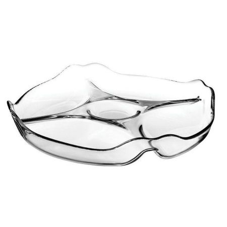 Менажница 4 секции d30,2см стекло БЕЙСИК (12)