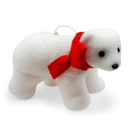 Игрушка новогодняя на елку МИШКА 11*18*10см пенопласт ZR35-13428/JC-16922 (96)