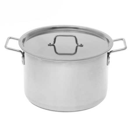 Кастрюля 20л нерж ОБЩЕПИТ D35см H22см толщина стенок 0,8мм индукция КТ-ОБ-20К (2)