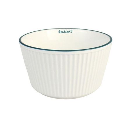 Салатник 15,2*8,2см фарфор Good Luck белый W032-6/JC-14551 (48)