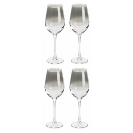 Бокалы для вина набор 4шт 350мл стекло СЕРЕБРЯНАЯ ДЫМКА (6)
