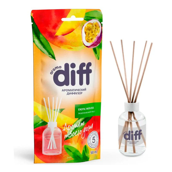 Аромадиффузор 50мл DIFF EXOTIC MOUSSE Экзотический мусс D10304 (10)