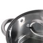 Кастрюля 5,1л нерж.сталь со стекл.крышкой 22см 5-ти сл.дно арт.5622S (8)