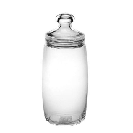 Банка для сыпучих продуктов 1,5л 27*9см стекло ЧЕШНИ с крышкой (6)