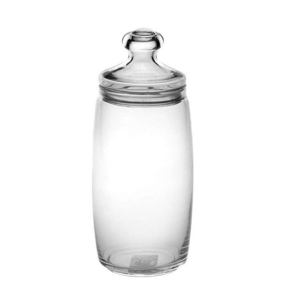 Банка для сыпучих продуктов 1,5л 27*9см стекло ЧЕШНИ с крышкой (6)