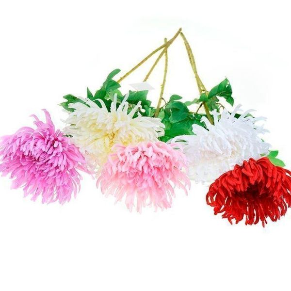 Цветы искусственные Хризантема 70см пластик АВ-03 (80/800)