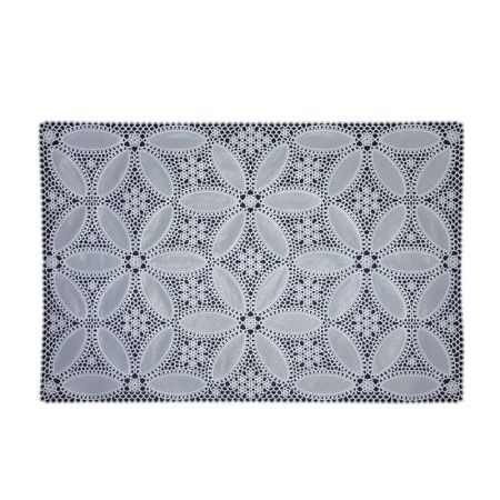 Салфетка сервировочная 12*18 (30*45см) ПВХ S-421 белая (12/600)