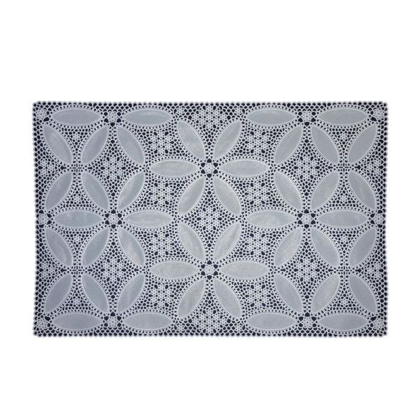 Салфетка сервировочная 12*18 (30*45см) ПВХ S-421 белая (12/600)