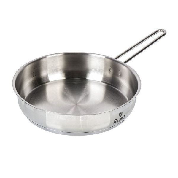 Сковорода 24см нерж.сталь ГРЕТТА с несъемной ручкой (6)