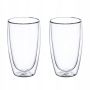 Стаканы с двойными стенками набор 2шт 450мл стекло (24)