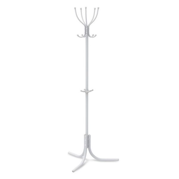 Вешалка напольная 5 крючков 700*700*1800мм металл КОМФОРТ серая матовая ВК5 (1)