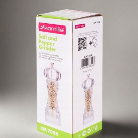 Мельница для специй 35 мл акрил 7058