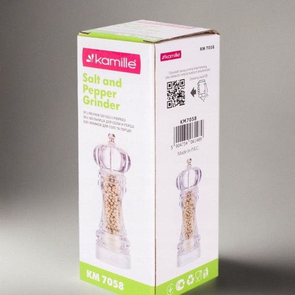 Мельница для специй 35 мл акрил 7058