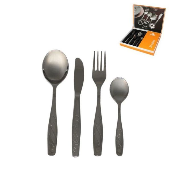 Набор столовых приборов 24пр нерж.сталь ЛИРА ЭИП подар.уп. М14 н83/5 (5)