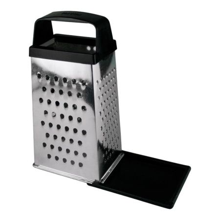 Терка 4 гранная 11*8,5*22см белая жесть с дном К01.001.03 (30)