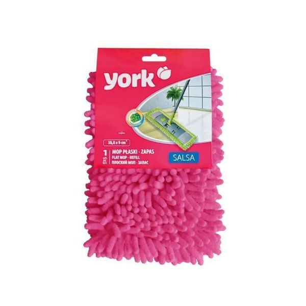 Насадка для швабры 38,8*9см микрофибра Сальса плоская YORK (48/24)