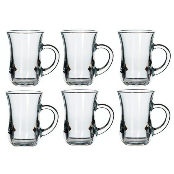 Кружки набор 6шт 140мл стекло АРМУД ЧАЙ И КОФЕ (4)