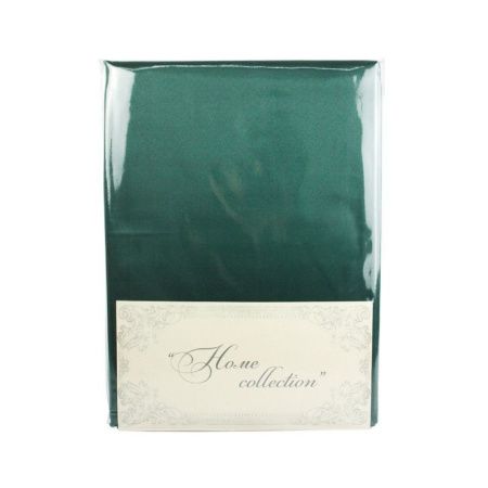 Скатерть 220*150см полиэстер 86% хлопок 14% ГЛАДЬ зеленая 1809А-01