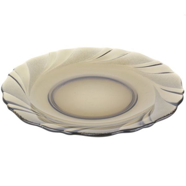 Тарелка мелкая 21см стекло ALTA MAREA дымка обеденная (6/24)