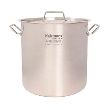 Котел 30л нерж.сталь HoReCa с мет.крышкой d35* h35см / HRC-SP30035M (1)