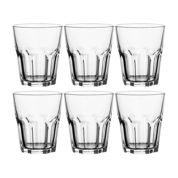 Стаканы набор 6шт 270мл стекло НОВАЯ АМЕРИКА низкие J2890/0 (4)