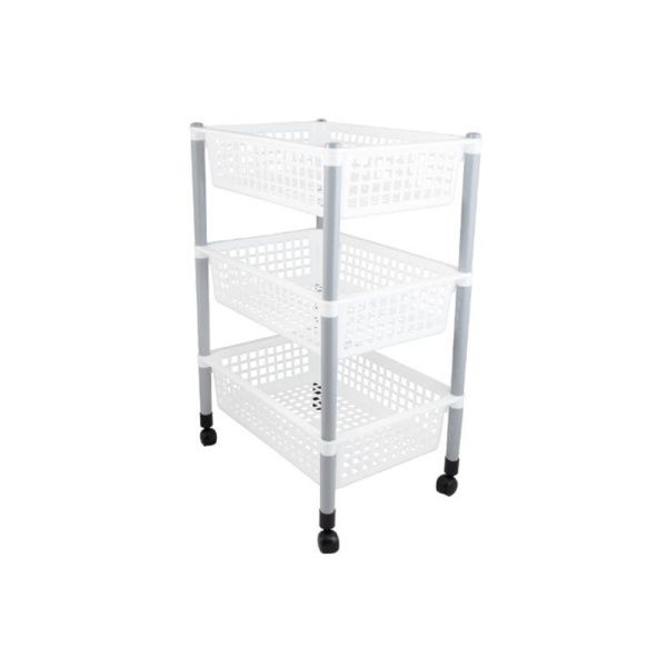 Этажерка прямая 3 секции 440*310*690мм пластик (2)