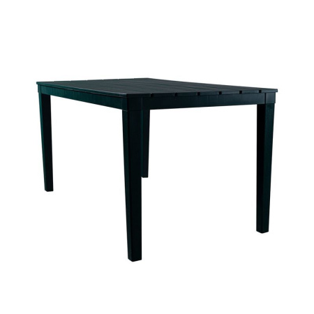Стол прямоугольный пластик Прованс 140*80см на 4-х опорах h70см темно-зеленый (1)