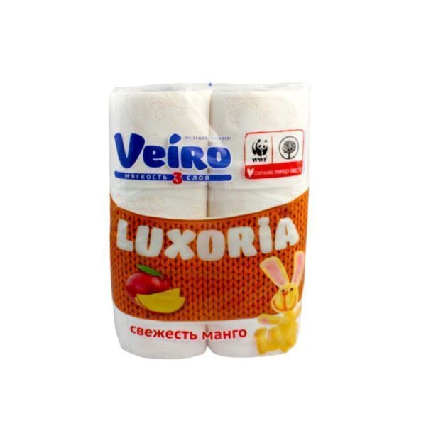 Бумага туалетная 6шт 17,5м VEIRO LUXORIA 3-х слойная (12)