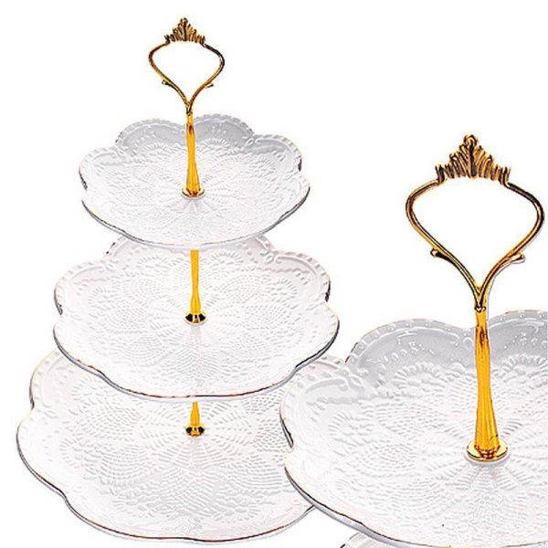 Этажерка сервировочная 3 яруса 15/20/26см керамика ЭЛИС LR26513 (12)