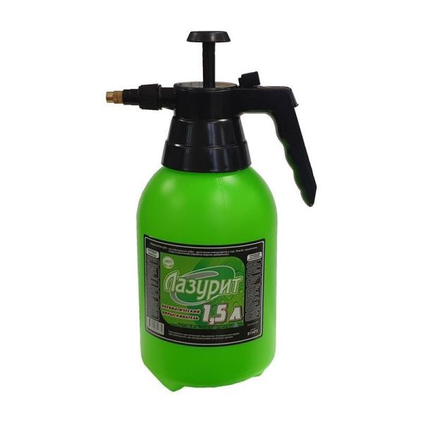 Опрыскиватель пневматитеский 1,5л пластик Лазурит (20)