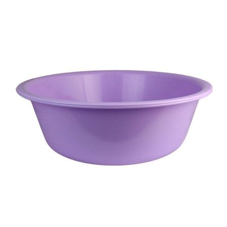 Таз 15л пластик сиреневый ударопрочный (жесткий) круглый (15)