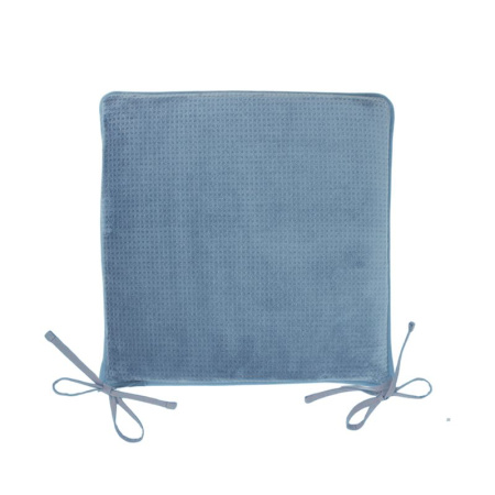 Сидушка на стул (табурет) 40*40 микрофибра синяя JC-15783 (25)