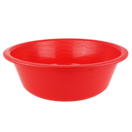 Таз 15л пластик красный ударопрочный (мягкий) круглый Т15-0102 (15)