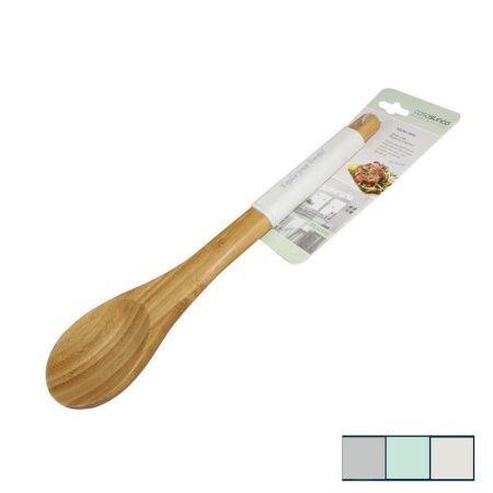 Ложка кулинарная 30*8см бамбук 3 цвета JC-13615 (48)