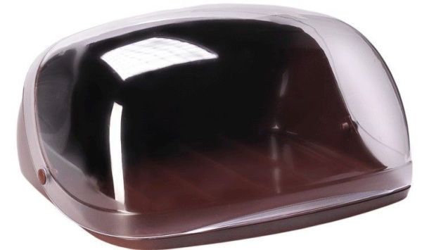 Хлебница 31,5*15*25,4см пластик IdEA малая коричневая (6)