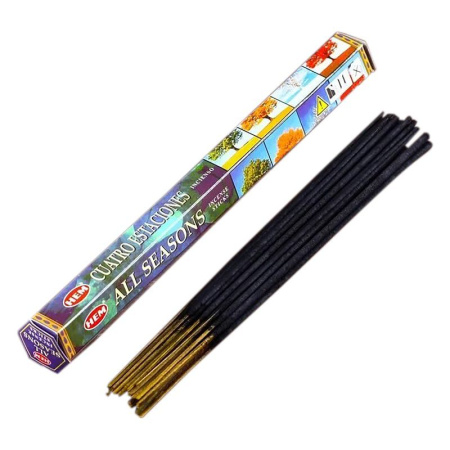 Благовония шестигранник 20 палочек HEM All Seasons Все сезоны 186AS (6)