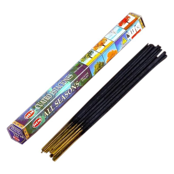 Благовония шестигранник 20 палочек HEM All Seasons Все сезоны 186AS (6)