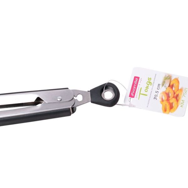 Щипцы кулинарные 30,5см нерж.сталь с силиконовыми вставками на ручках