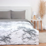 Покрывало евро 200*210±5 микрофайбер 100% п/э LoveLife White marble
