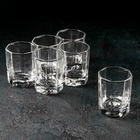 Стопки для ликера набор 6шт 60мл стекло КОШЕМ (12)