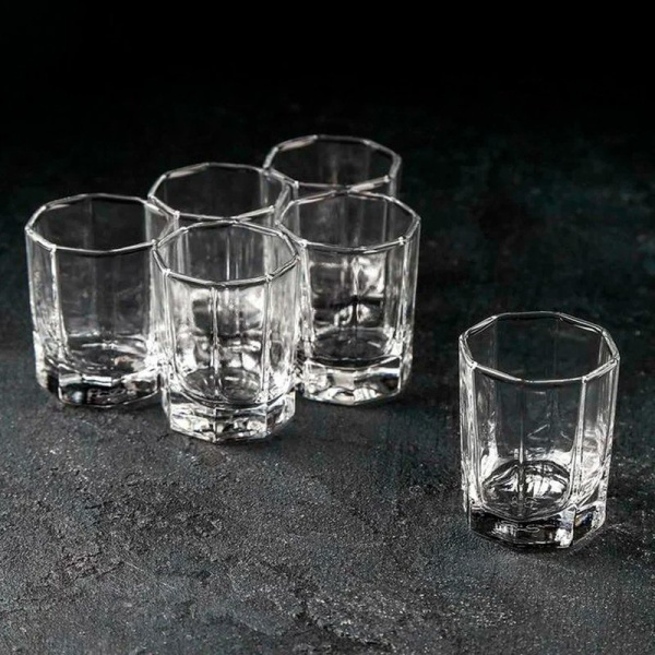 Стопки для ликера набор 6шт 60мл стекло КОШЕМ (12)